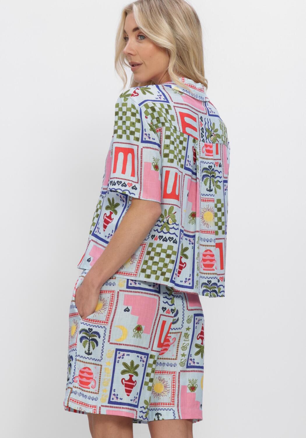 Multi OBJECT Blouses OBJEDIE S/S RE SHIRT - large