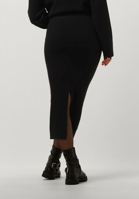 Zwarte OBJECT Midirok OBJREYNARD HW KNIT SKIRT - large
