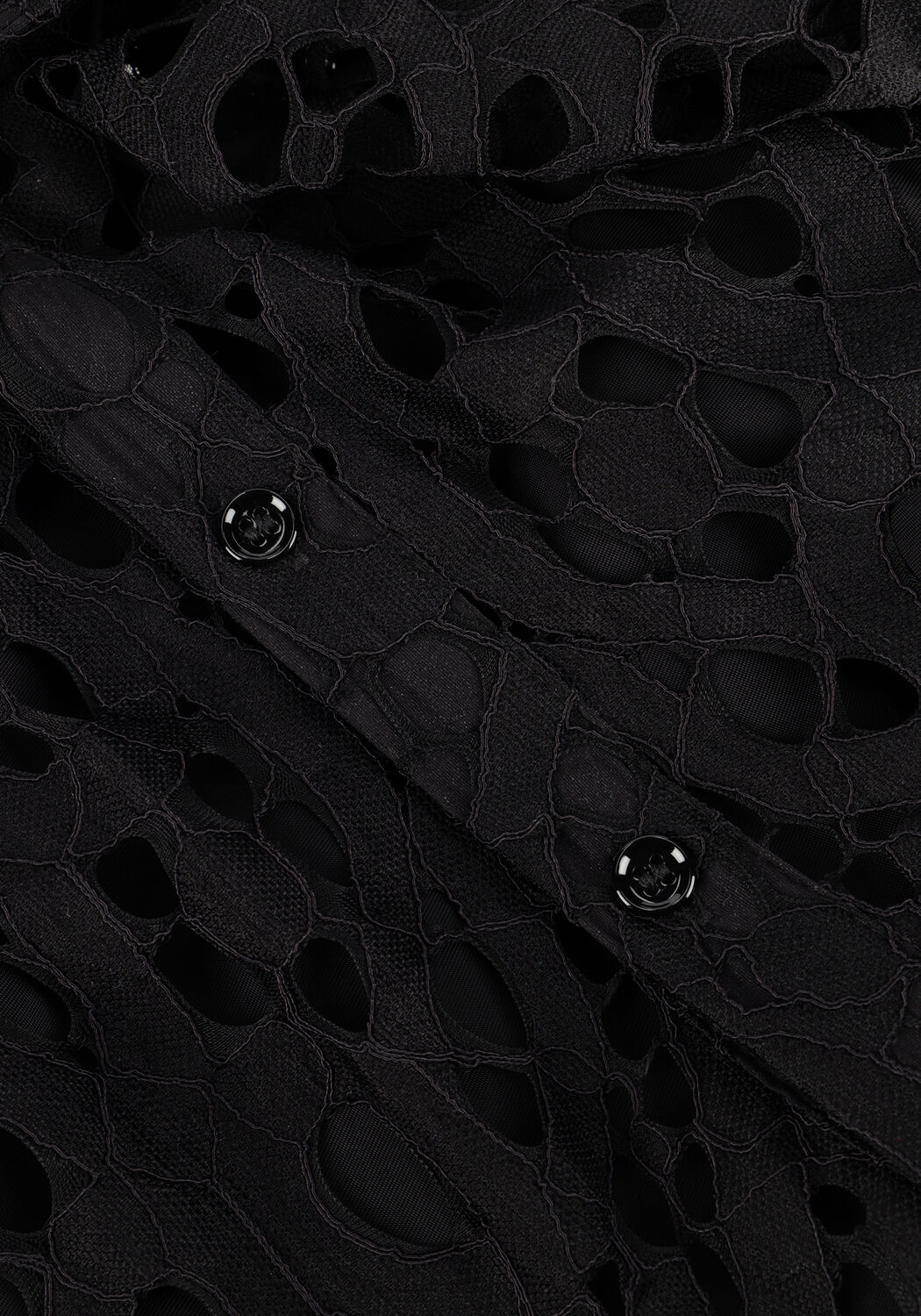 Zwarte VANILIA Blouses LACE TUNIC BLOUSE - large