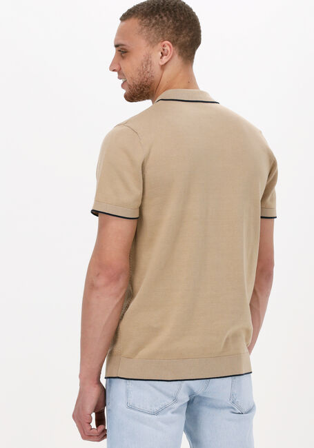 Groene SELECTED HOMME Polo SLHHANK SS KNIT BUTTON POLO - large