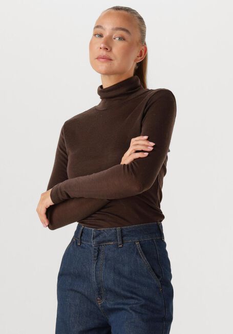 Bruine GESTUZ Coltrui GZNINIA WOOL ROLLNECK - large