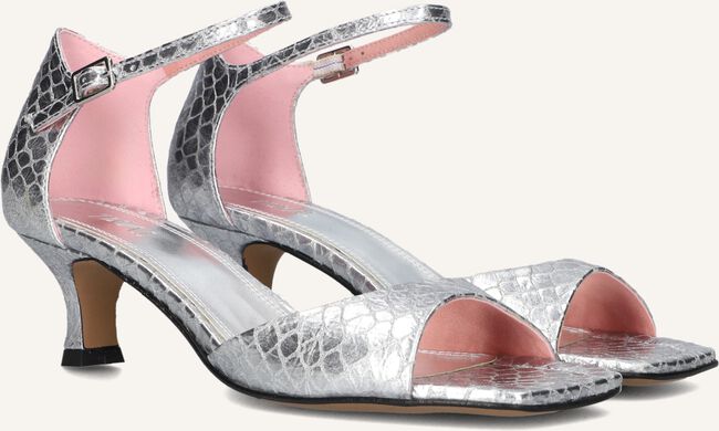 Zilveren TORAL Sandalen met hak RUBBY Zilveren TORAL Sandalen met hak RUBBY - large