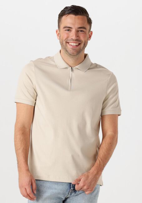Beige CALVIN KLEIN Polo LIQUID TOUCH WELT ZIP POLO - large