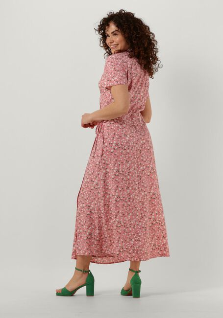 Lichtroze OBJECT Midi jurk OBJEMA ELISE S/S LONG WRAP DRESS - large