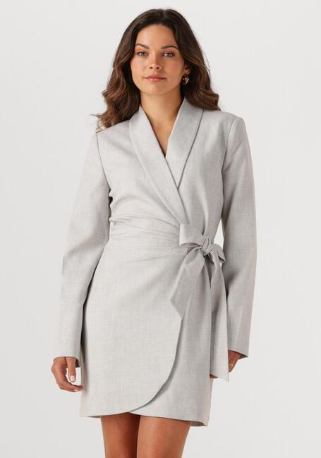 Lichtgrijze JOSH V Mini jurk JV BONITA WRAP DRESS - large
