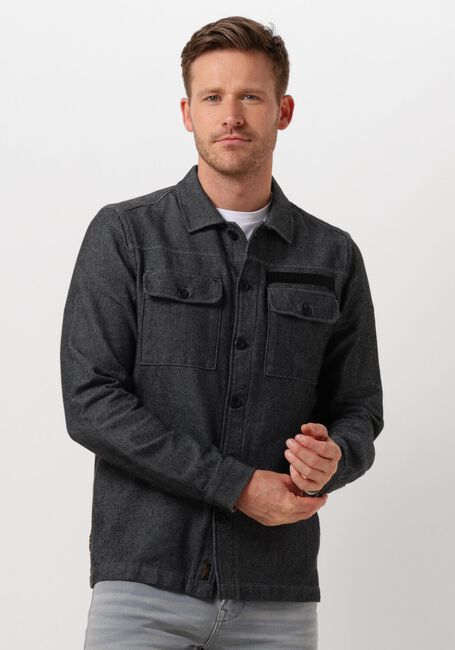 Zwarte PME LEGEND Overhemden LONG SLEEVE SHIRT CTN 2TONE FLANNEL TWILL - large