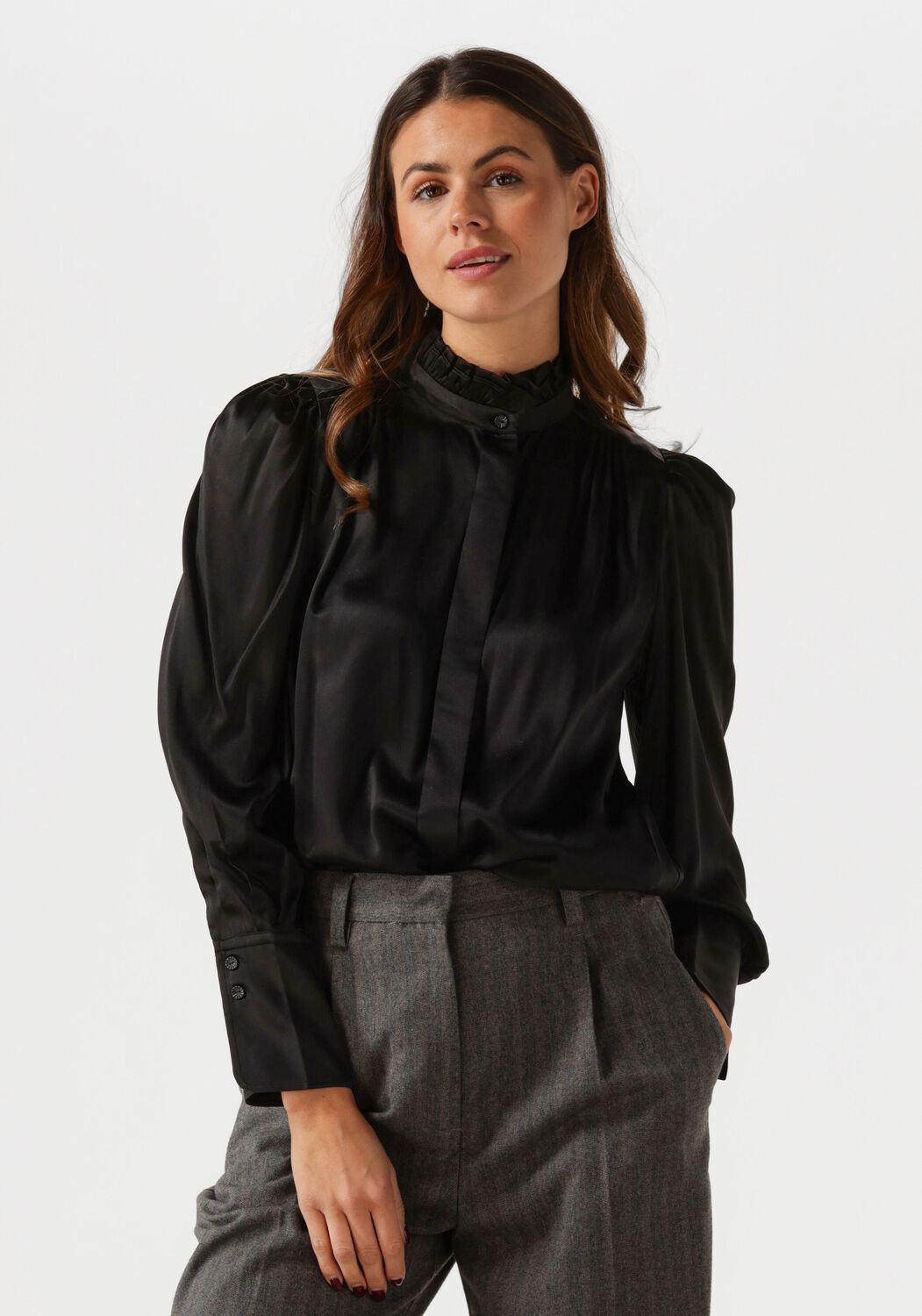 Dea Kudibal Elegante Roberta Zwarte Blouse Black Dames