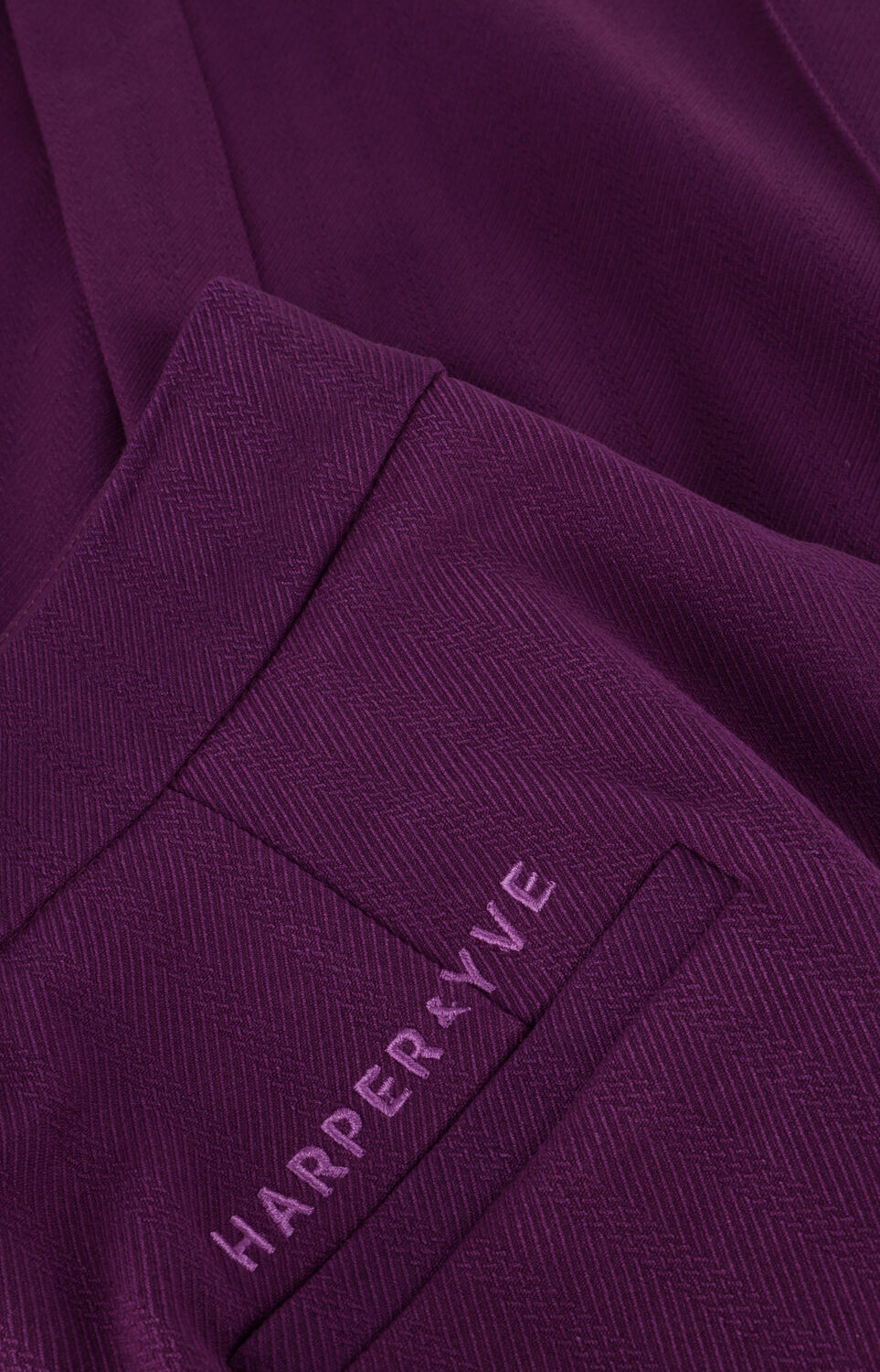 Paarse HARPER & YVE Wijde broek HOLLY-PA - large