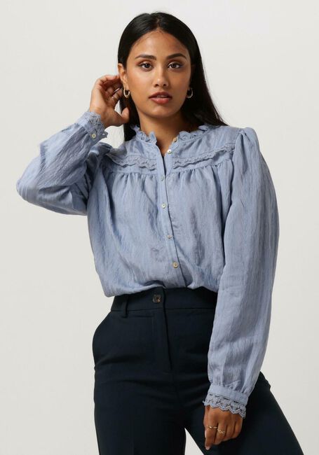 Lichtblauwe LOLLYS LAUNDRY Blouses AIRLIE SHIRT - large