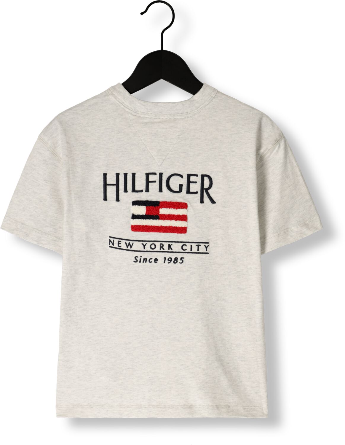 TOMMY HILFIGER Jongens Polo's & T-shirts Hilfiger Flag Terry Emb Tee Ss Lichtgrijs