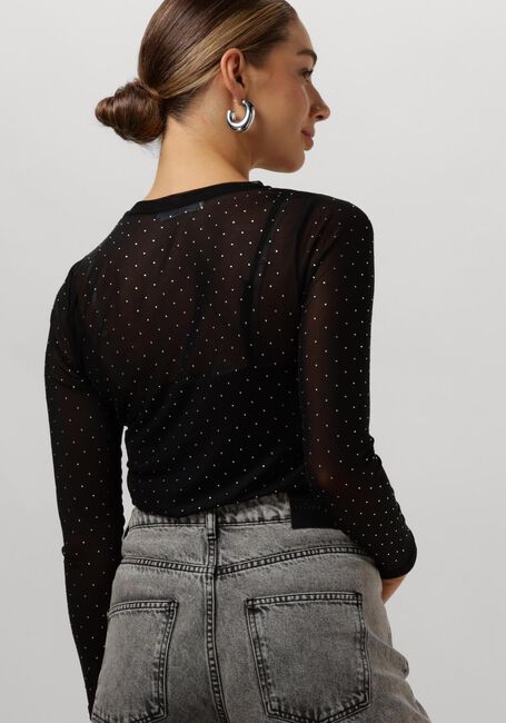 Zwarte CO'COUTURE Top CHRISTAL MESH BLOUSE - large