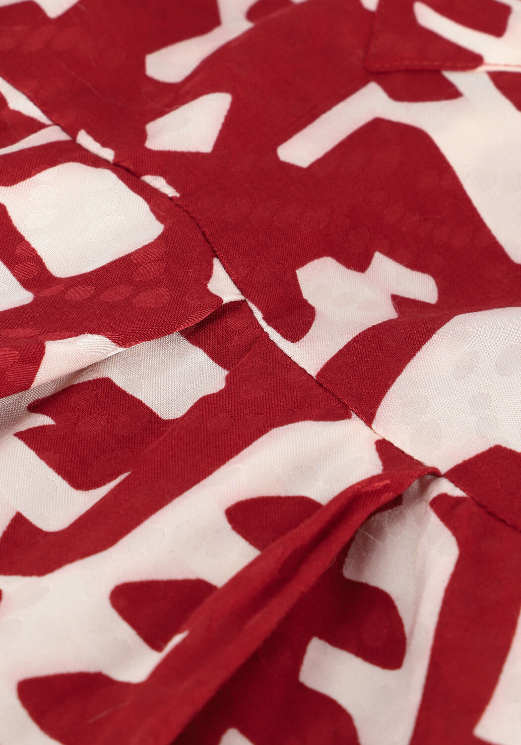 Rode IDANO Mini jurk JACOB - large