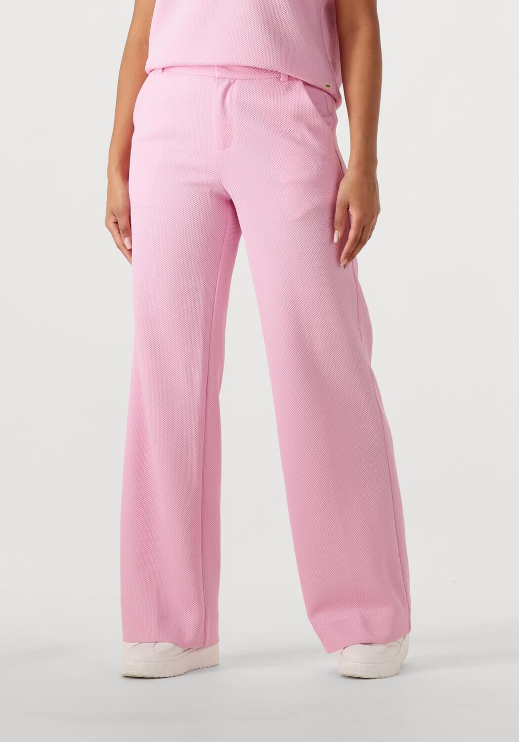 POM AMSTERDAM Dames Broeken Wide Leg Rose Lichtroze