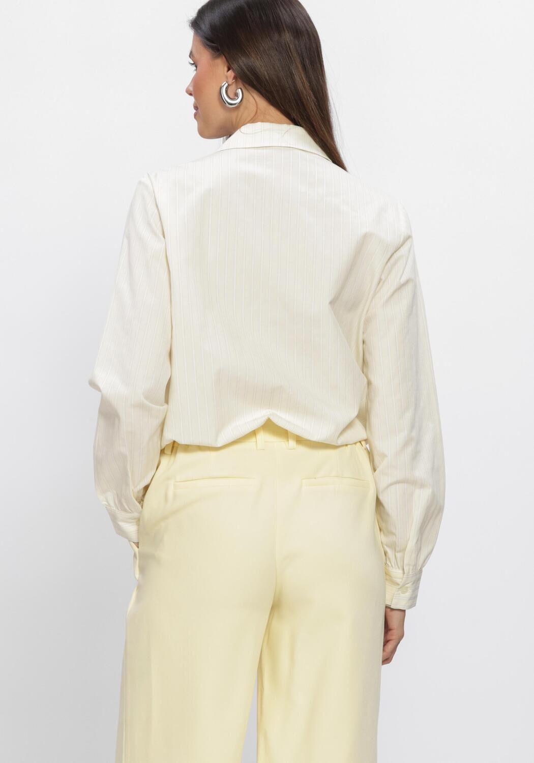 Gele FREEBIRD Blouses WV-COT-STRIPE-26-1 - large