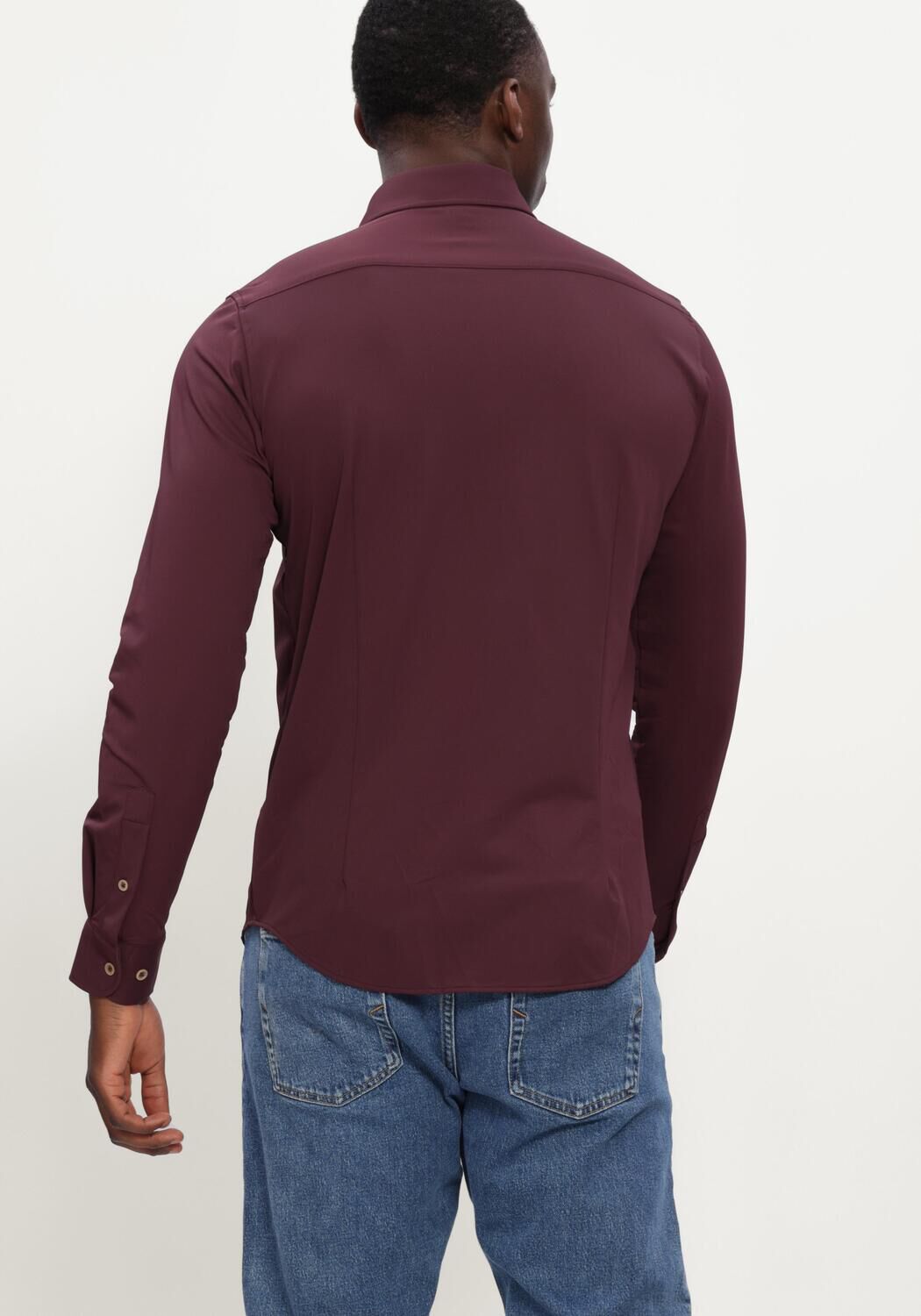 BLUE INDUSTRY Heren Overhemden Shirt Bordeaux