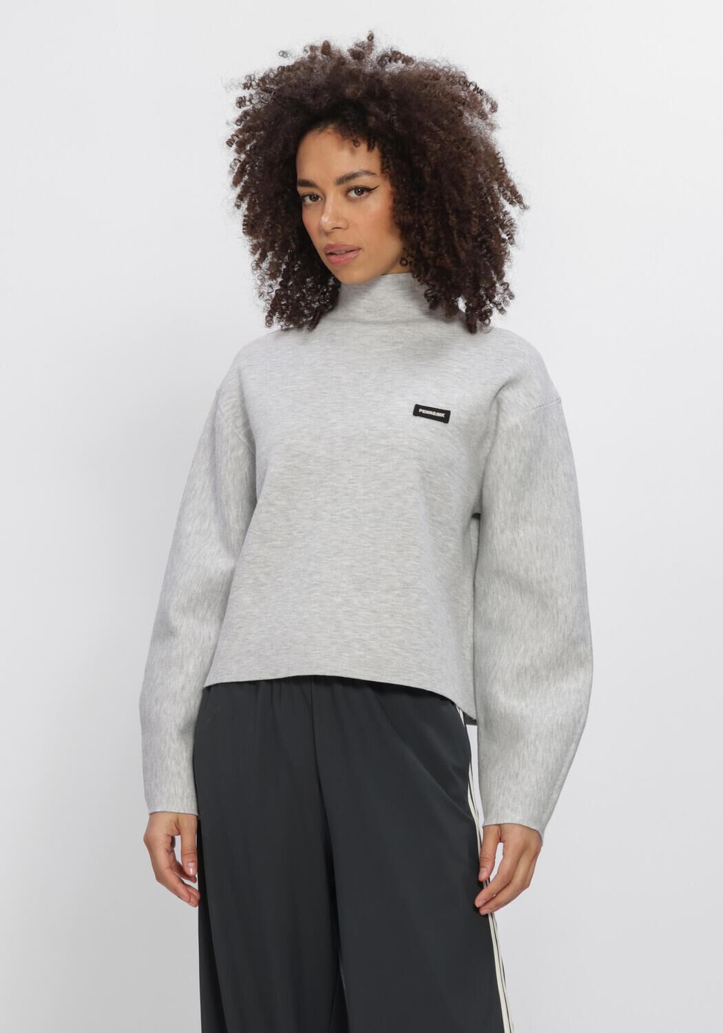 Lichtgrijze PENN & INK Sweater W26B421 - large