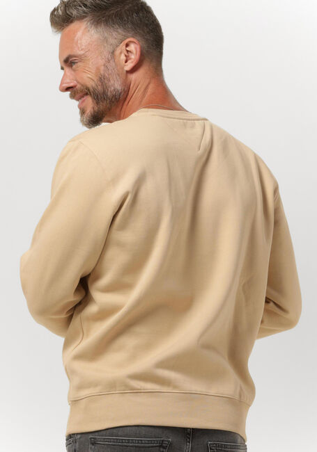 Camel TOMMY JEANS Sweater TJM REGULAR FLEECE C NECK - large