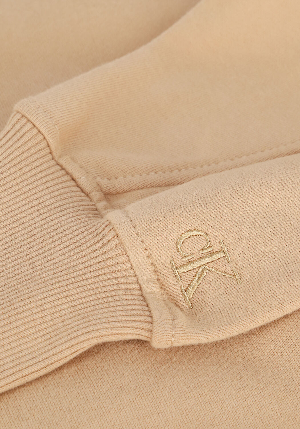 Zand CALVIN KLEIN Sweater STACKED LOGO MOCKNECK SWEATSHIRT - large