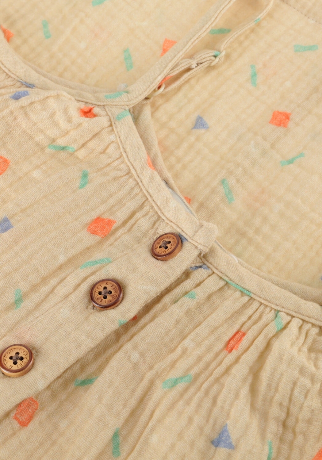 Beige Sproet & Sprout Mini jurk MUSLIN DRESS SPRINKLE - large