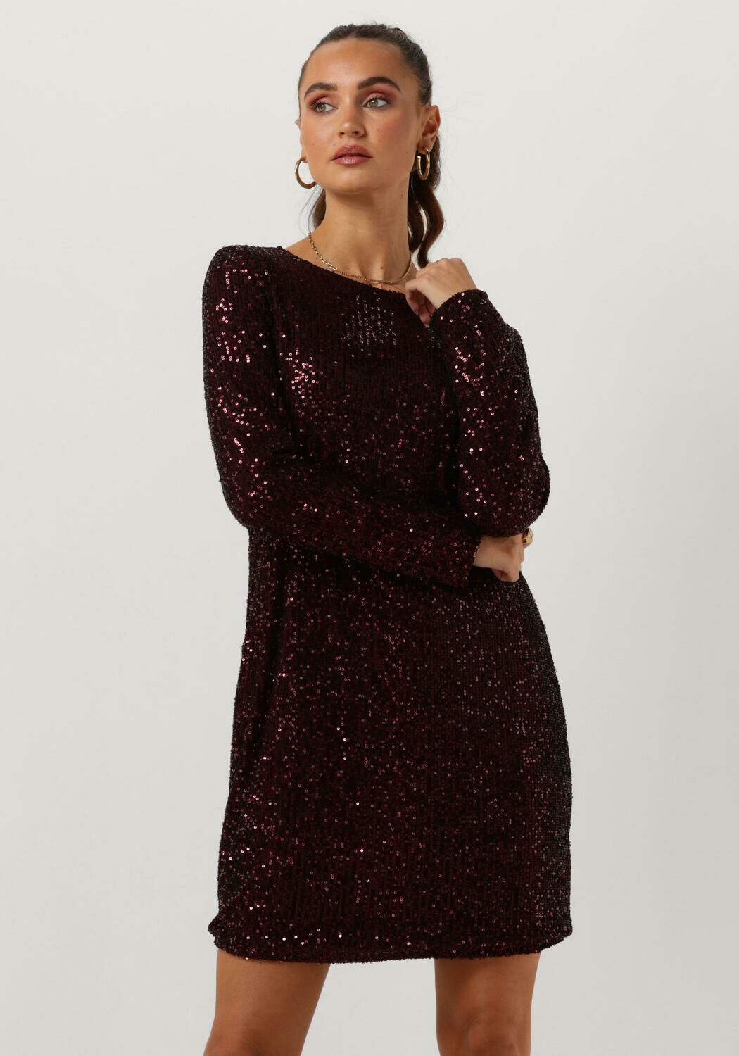 YDENCE Dames Jurken Dress Annamae Bordeaux