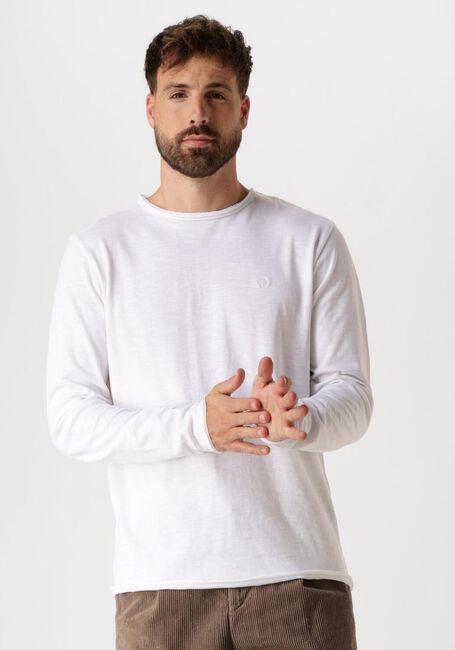 Witte DSTREZZED Trui NEWMAN CREW - large