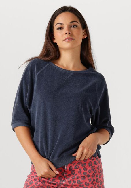 Donkerblauwe BY-BAR Top NEVA SLUB TOP - large