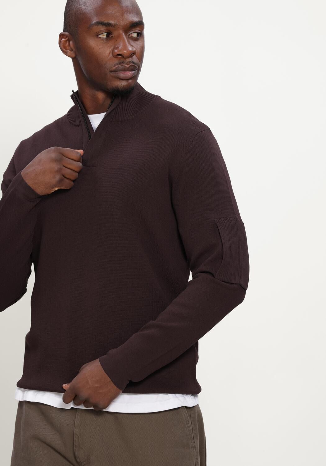 Bordeaux GENTI Truien/vesten TURTLE ZIP LS - large