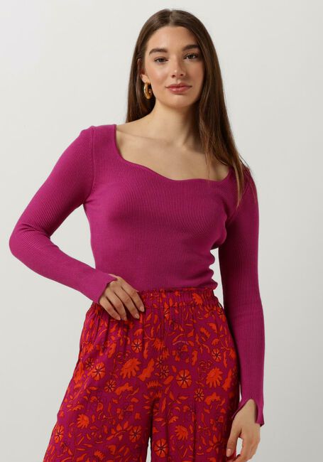Roze YDENCE Tops & T-shirts KNITTED TOP CHIARA - large