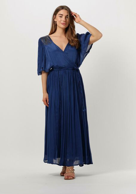 Blauwe LOUIZON Maxi jurk ASTRAL - large