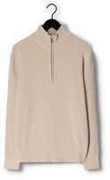Gebroken wit SELECTED MEN Trui SLHRODNEY LS HIGH NECK HALF ZIP Gebroken wit SELECTED MEN Trui SLHRODNEY LS HIGH NECK HALF ZIP - medium