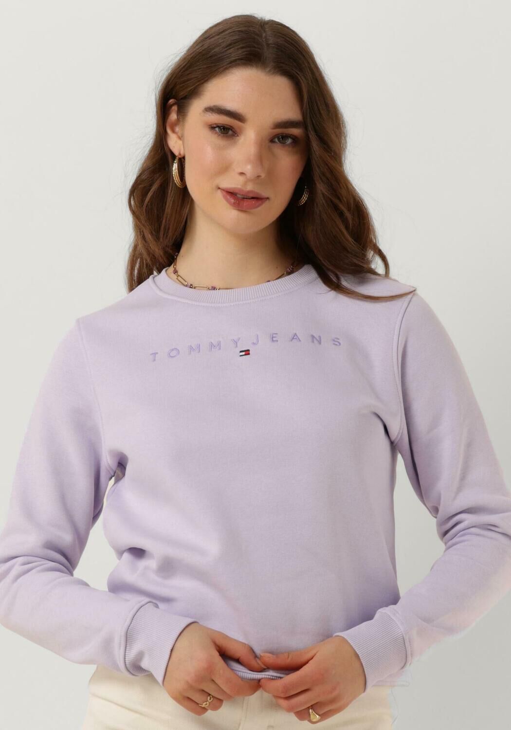 TOMMY JEANS Sweatshirt TJW REG TONAL LINEAR CREW met -logo-opschrift