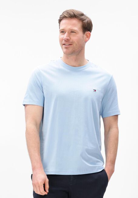 Lichtblauwe TOMMY HILFIGER T-shirt BRAND LOVE SMALL HILFIGER TEE - large