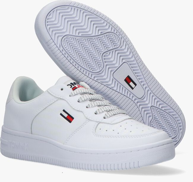 Witte TOMMY HILFIGER Lage sneakers WMNS REFLECTIVE BASKET - large