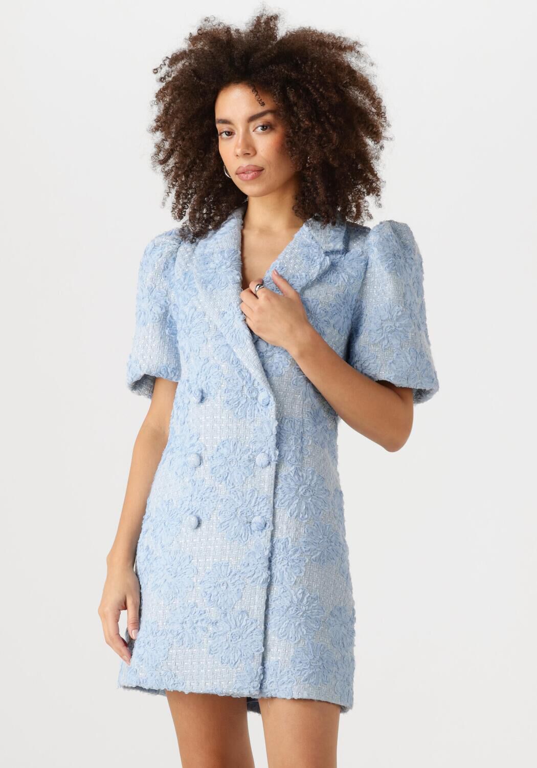 Notre-v Elegante lichtblauwe blazerjurk Blue Dames