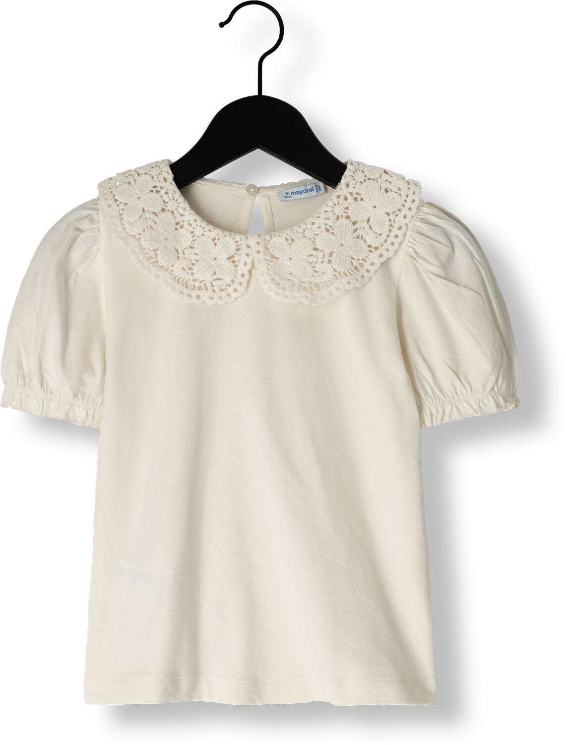 MAYORAL Meisjes Tops & T-shirts S s Shirt Ecru
