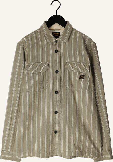 Groene PME LEGEND Casual overhemd LONG SLEEVE SHIRT YARN DYED STRIPE Groene PME LEGEND Casual overhemd LONG SLEEVE SHIRT YARN DYED STRIPE - large
