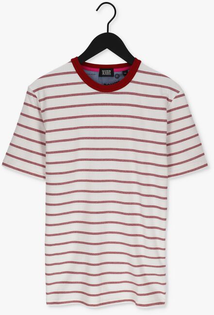 Rode SCOTCH & SODA T-shirt WAFFLE JERSEY BRETON T-SHIRT - large
