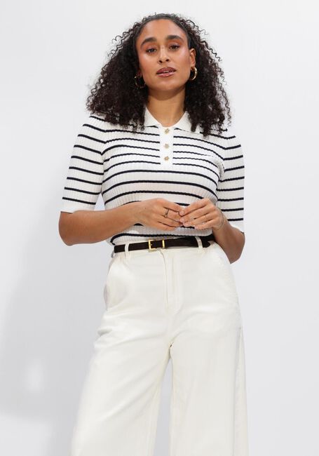Gebroken wit AAIKO Top JULIA STRIPE VIS 302 - large