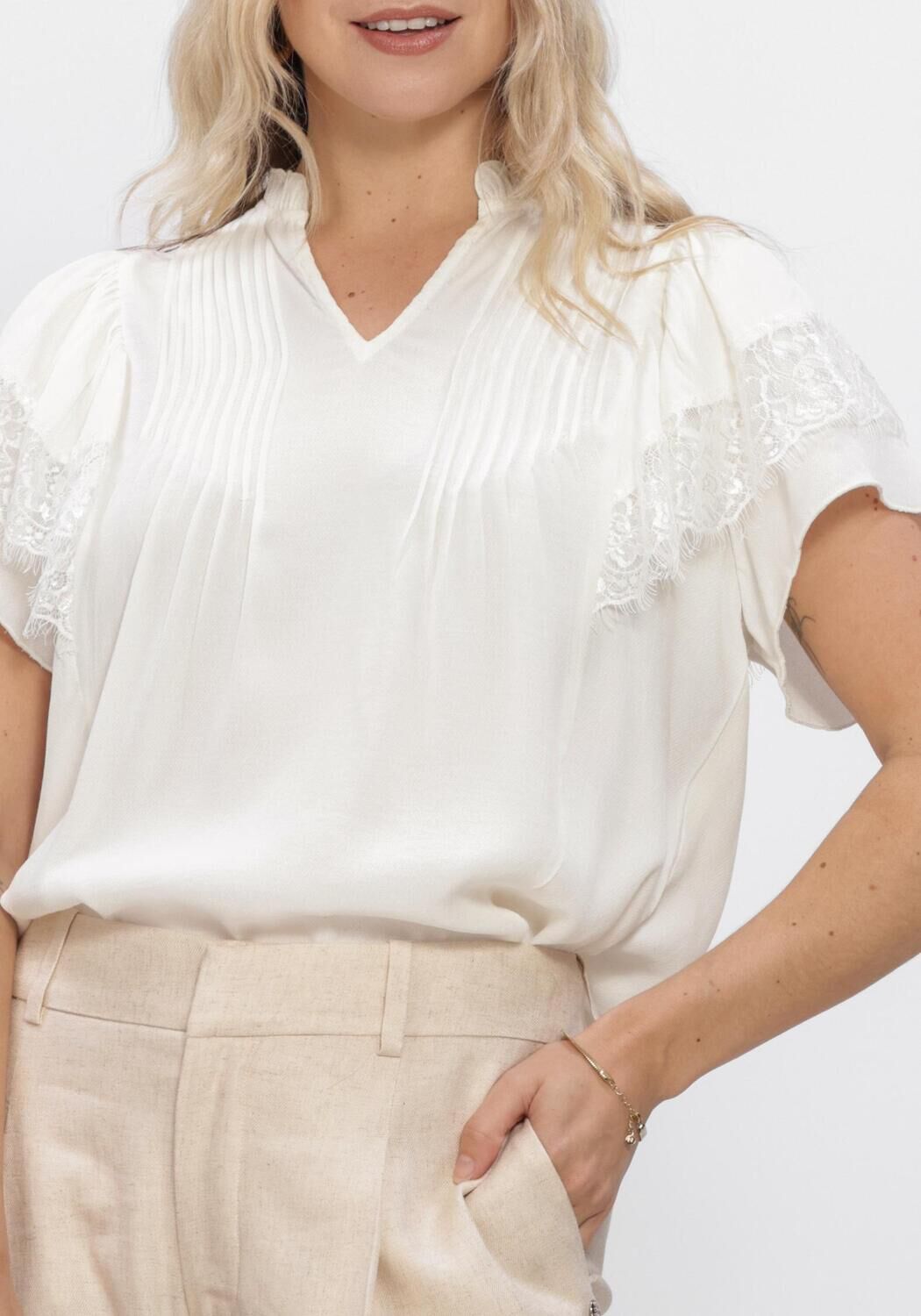 Witte MOS MOSH Blouses MMWEA FLOWISH BLOUSE - large