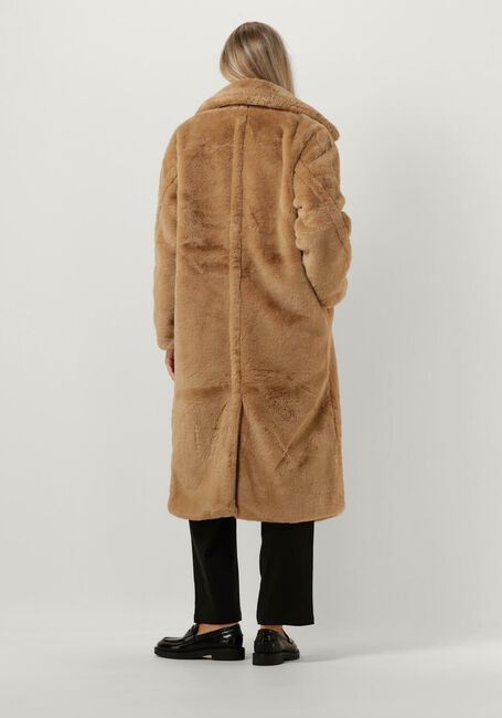 Taupe NOTRE-V Faux fur jas FUR COAT LONG - large