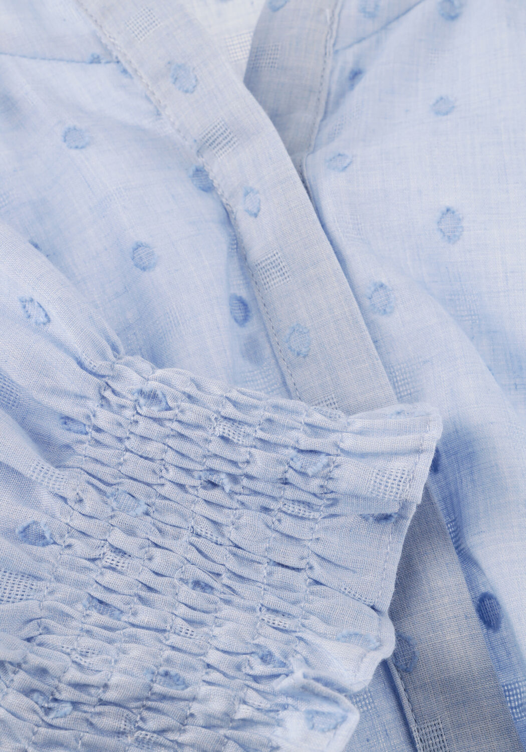 Lichtblauwe NEO NOIR Blouses DIANA DOBBY S BLOUSE - large