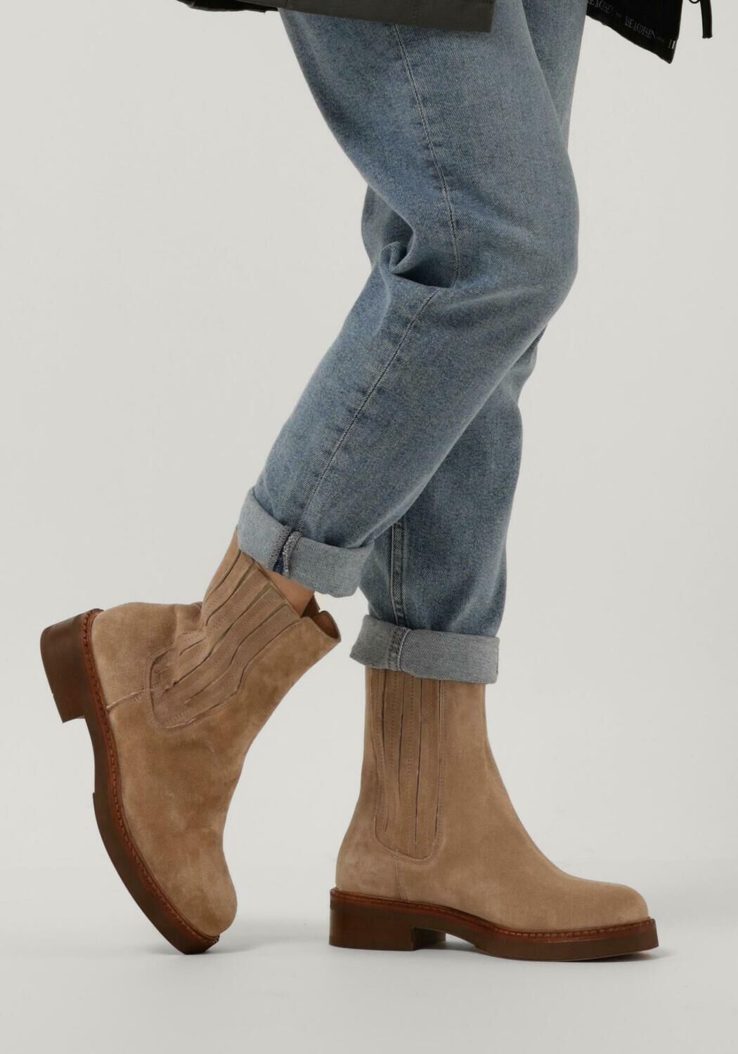 Beige BLACKSTONE Enkellaarsjes YL61 Omoda
