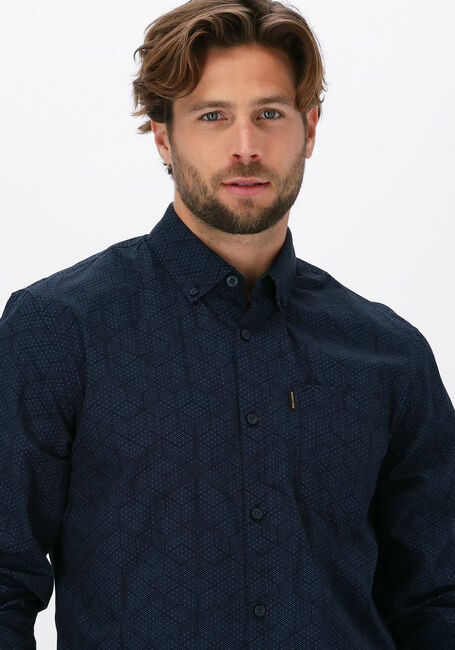 Donkerblauwe PME LEGEND Casual overhemd LONG SLEEVE SHIRT POPLIN WITH - large