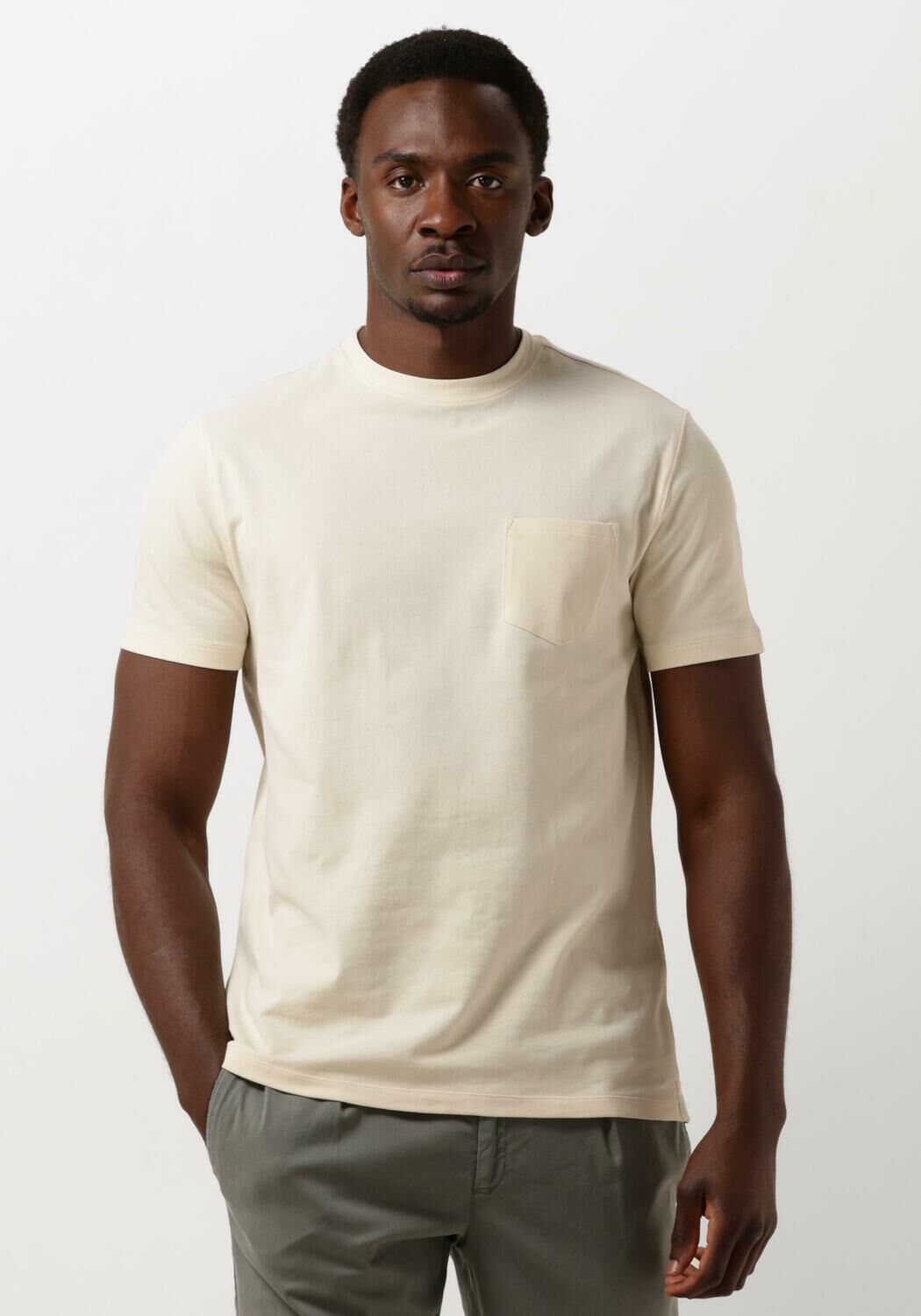 Profuomo Heren Polo & T-shirt Stijlvolle Tee Beige Heren