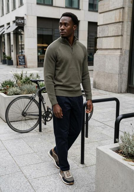 Donkerblauwe PROFUOMO Chino TROUSER GD RLXCI - large