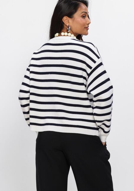 Donkerblauwe DANTE6 Sweater TWIXA STRIPE 3D LOGO SWEATER - large