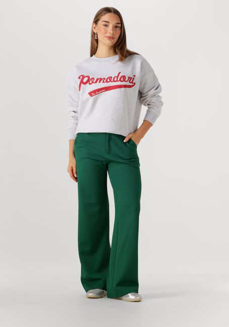 Groene POM AMSTERDAM Flared broek PANTS - LARA PINE GREEN - large