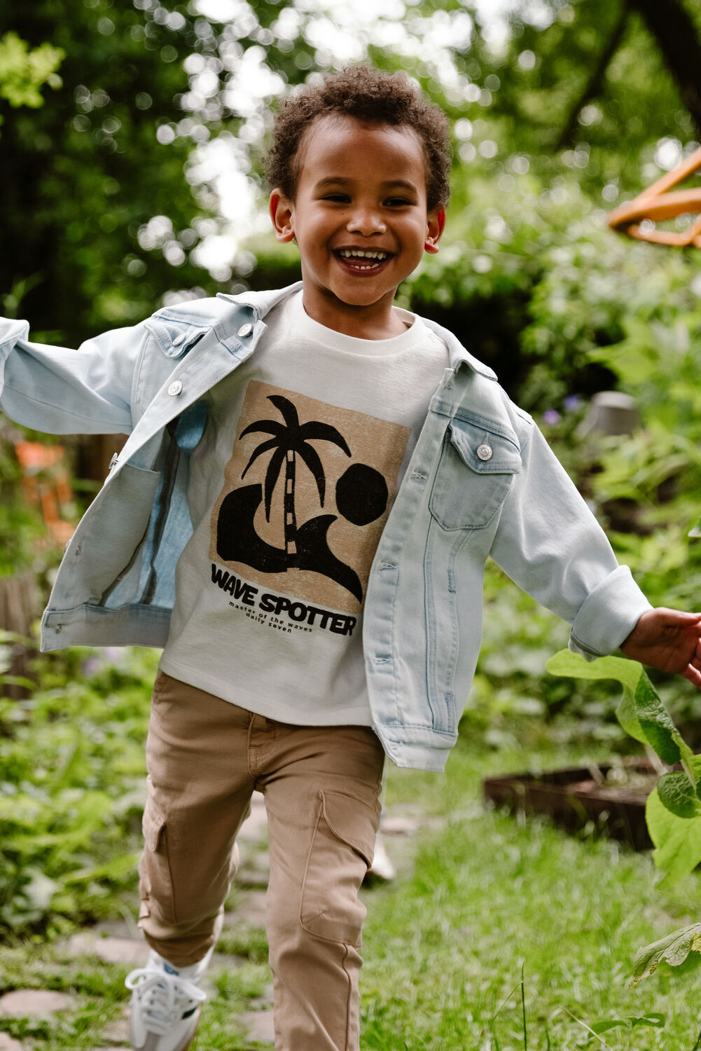 Lichtblauwe DAILY7 Spijkerjas OVERSIZED DENIM JACKET - large