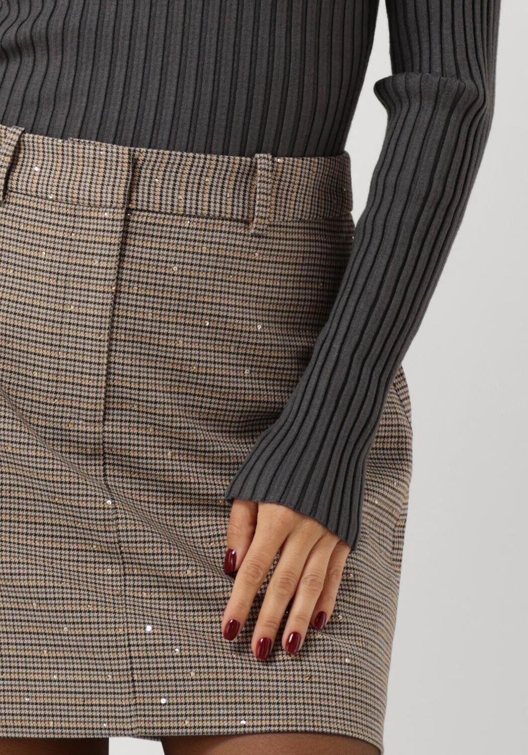 AAIKO Dames Rokken Pascale Tweed Vis 320 Bruin
