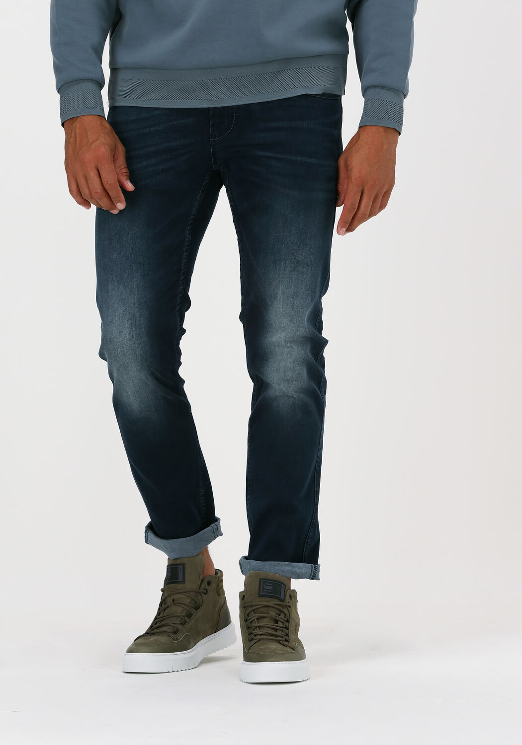 Donkerblauwe PME LEGEND Straight leg jeans PME LEGEND NIGHTFLIGHT JEANS L |  Omoda